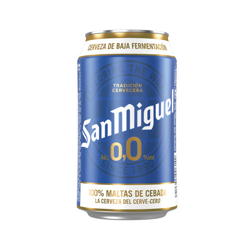 SAN MIGUEL Cerveza sin alcohol (0,0% Vol.) 33 cl.