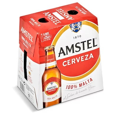 Cerveza Amstel botella 6 x 25 cl