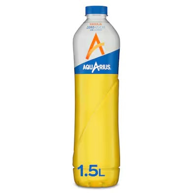 Bebida refrescante de naranja zero Aquarius botella 1.5 l
