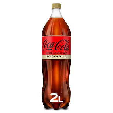 Refresco de cola zero zero Coca-Cola botella 2 l