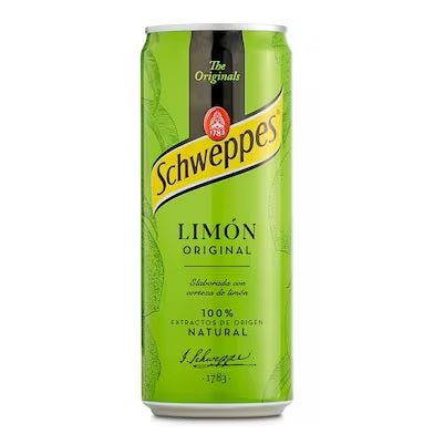 Refresco de limón Schweppes lata 33 cl