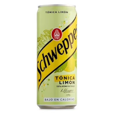 Tónica de limón Schweppes lata 33 cl