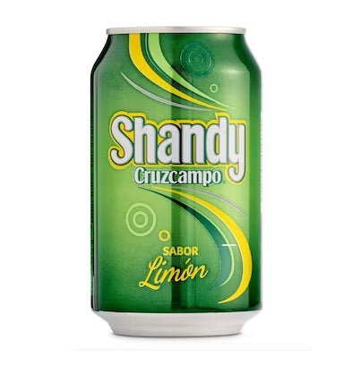 Cerveza con limón Shandy Cruzcampo lata 33 cl