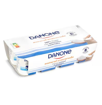 Yogur natural azucarado Danone pack 8 x 120 g