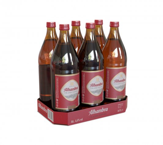 ALHAMBRA Cerveza Tradicional Botella 1L Pack 6