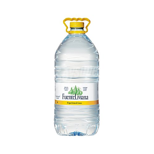 Fuente liviana Agua mineral garrafa 6L