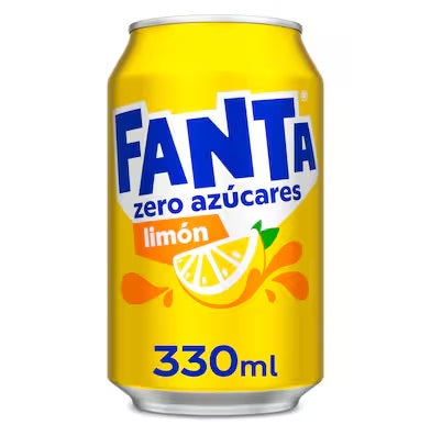 Refresco de limón zero Fanta lata 33 cl