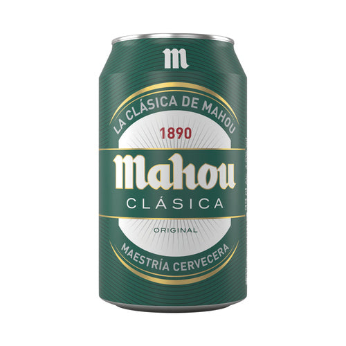 MAHOU CLASICA Cerveza lata 33 centilitros