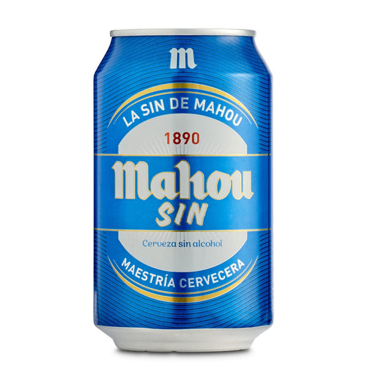 MAHOU Cerveza sin alcohol lata de 33 cl.