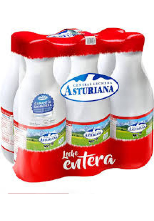 CENTRAL LECHERA ASTURIANA Leche de vaca entera de origen español 6 x 1.5 l.