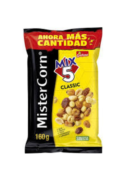 GREFUSA Mistercorn Cocktail frutos secos Mix 5 Classic bolsa 160 g