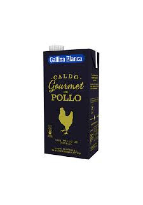 GALLINA BLANCA Caldo de pollo de corral cocido a fuego lento durante 3 horas brik de 1 l