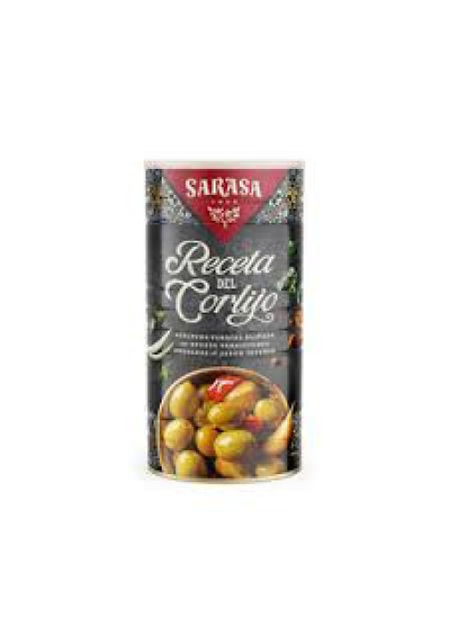 SARASA Aceituna verde aliñada receta Cortijo 750 g.