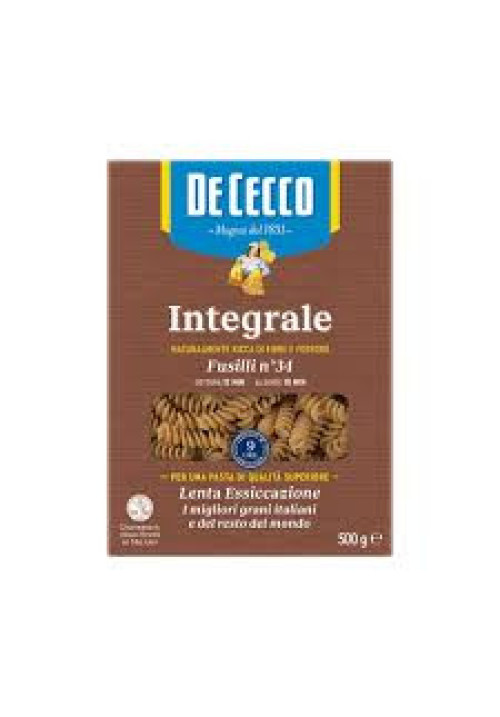 DE CECCO Fusilli integral 500 g.