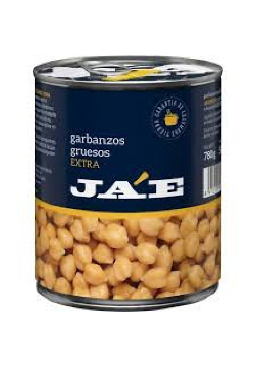 JAE Garbanzos cocidos JAE lata de 250 g.