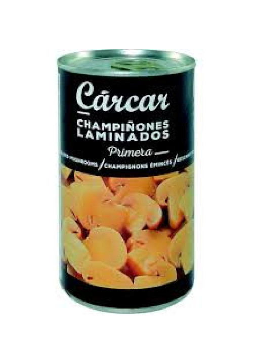 CARCAR Champiñones laminados lata de 185 g.