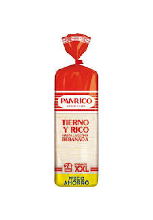 PANRICO Pan de molde sin corteza familiar 650 g.