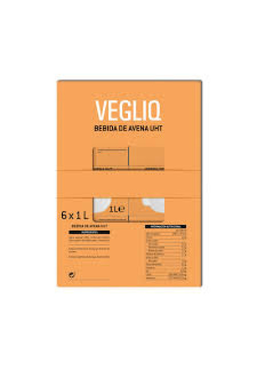 VEGLIQ Bebida avena caja 6 x 1L.