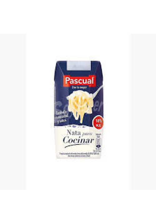 PASCUAL Nata líquida (18 % de materia grasa) para cocinar PASCUAL 200 ml.