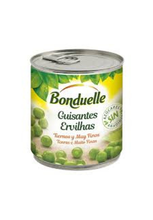 BONDUELLE Guisantes finos, sin azúcares añadidos 140 g.