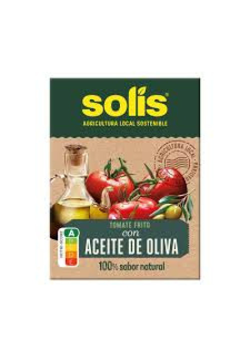 SOLÍS Tomate frito con aceite de oliva en brik de 350 g.