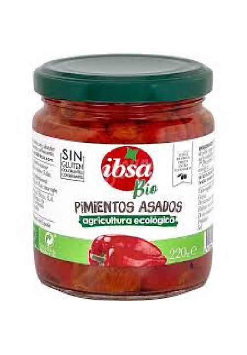 IBSA Pimientos asados ecológicos con aceite de oliva virgen extra IBSA, 220 g.