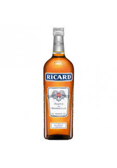 RICARD Pastis (aperitivo de anís típico de Marsella) RICARD botella de 1 l.