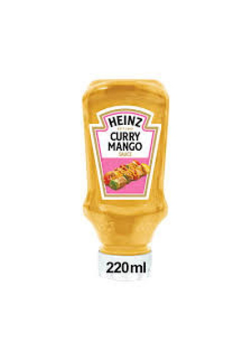 HEINZ Salsa de curry con mango bote de 220 ml.