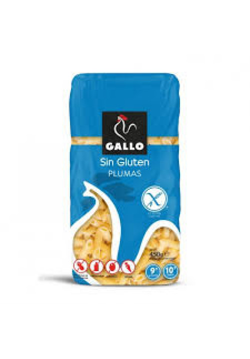 GALLO Pasta plumas sin gluten GALLO, 450 g.