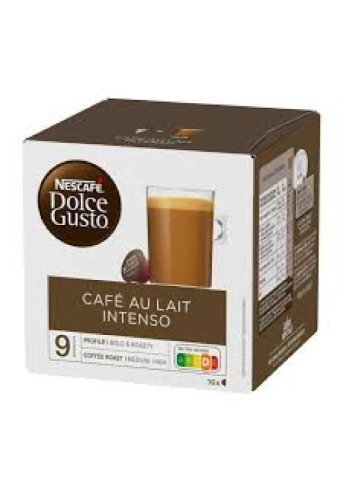 DOLCE GUSTO Café en cápsulas con leche intenso I6, 16 uds.