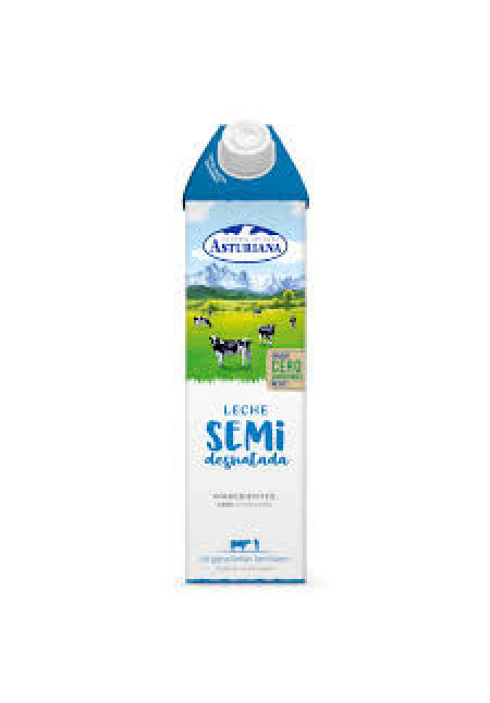 CENTRAL LECHERA ASTURIANA Leche semidesnatada de vaca, de origen española 1 l.