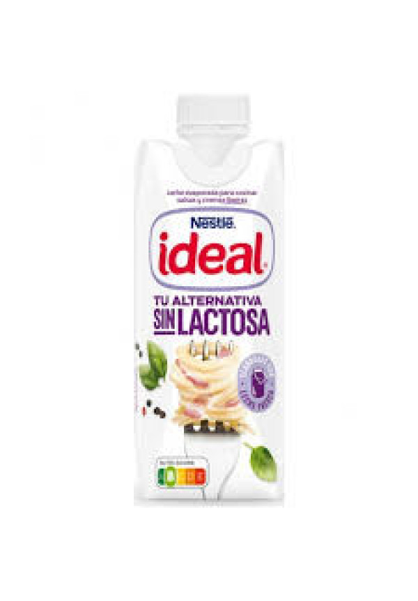 NESTLÉ Leche evaporada sin lactosa Ideal NESTLÈ 525 g.