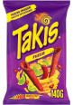 TAKIS Rollitos de maíz crujientes sabor lima picante, TAKIS Hot 140 g.