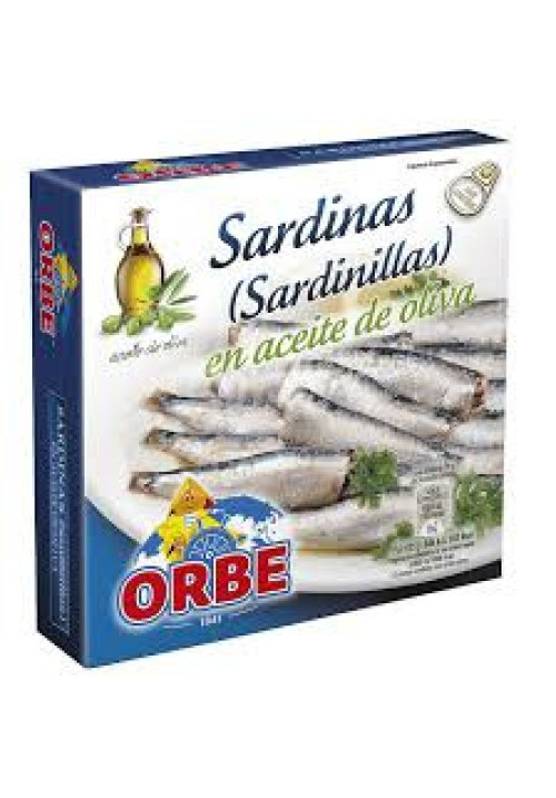 ORBE Sardinillas en aceite de oliva lata de 78 g.