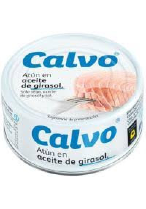 CALVO Atún en aceite vegetal lata de 104 g.