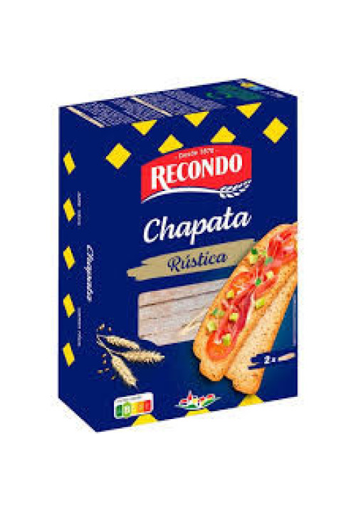 RECONDO Pan tostado tipo chapata 180 g.