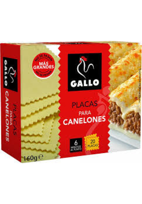 GALLO Pasta canelones GALLO 160 gr 20 uds