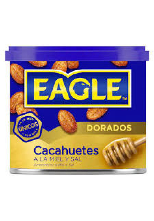 EAGLE Cacahuetes tostados con miel y sal EAGLE Dorados 250 g.