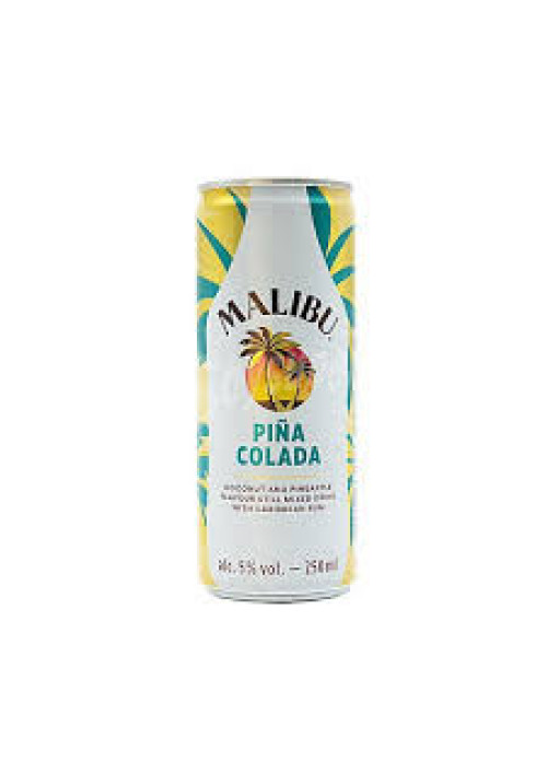 MALIBU Combinado de ron blanco caribeño con un toque de coco y piña (Piña colada) lata 25 cl.