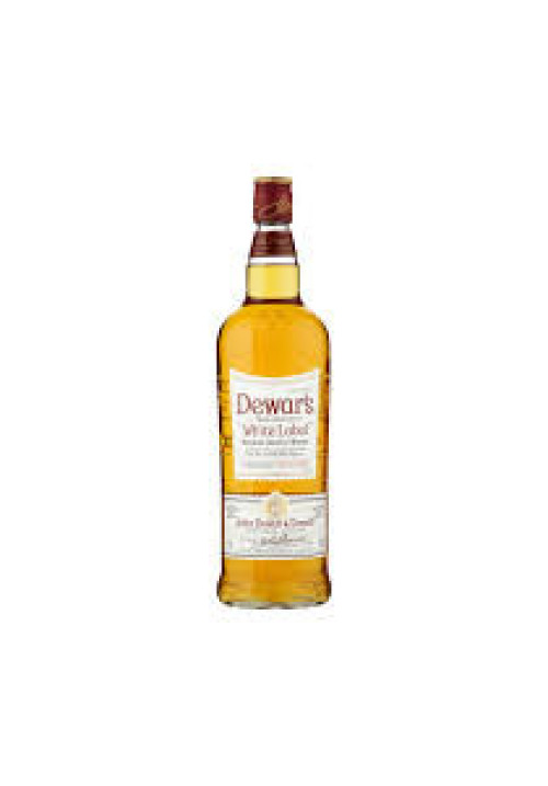 DEWARS White label Whisky blended escocés 5 años botella 1 l.