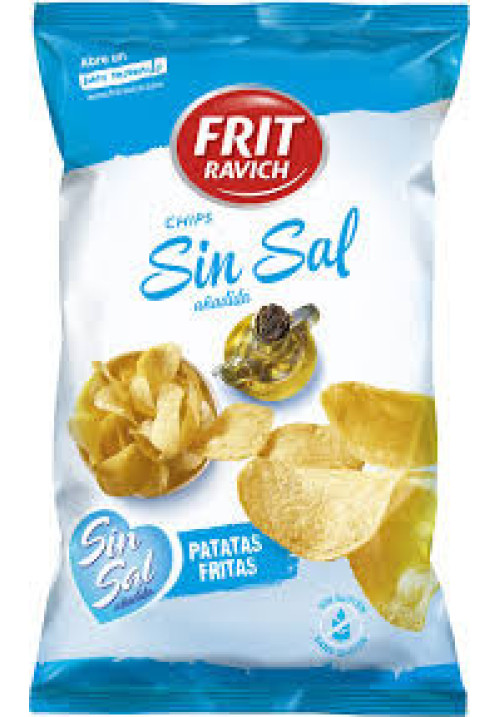 FRIT RAVICH Patatas fritas sin sal añadida FRIT RAVICH bolsa de 125 g.