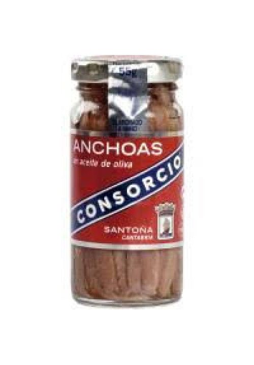 CONSORCIO Anchoas en aceite de oliva CONSORCIO 55 g.