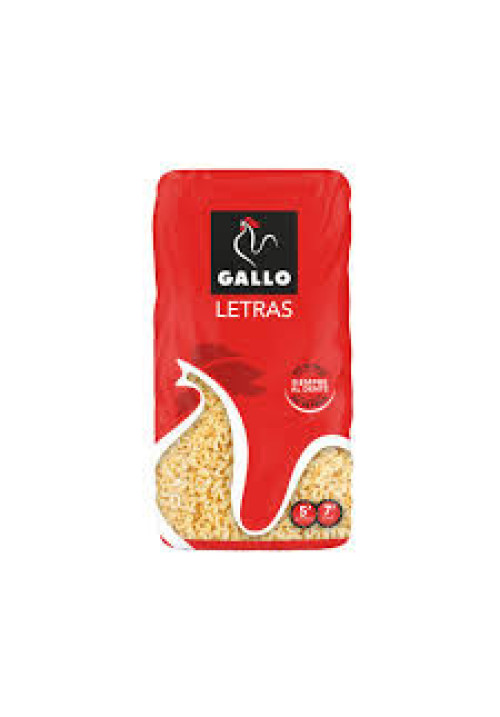 GALLO Pasta de letras GALLO paquete de 400 G.