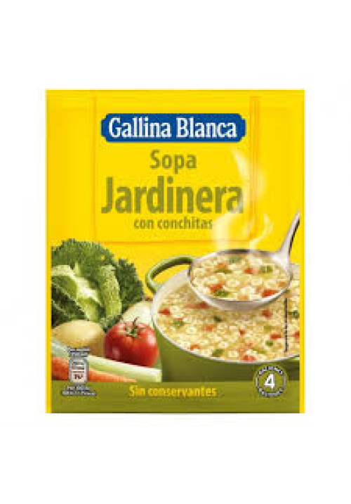 GALLINA BLANCA Sopa jardinera sobre de 71 g.