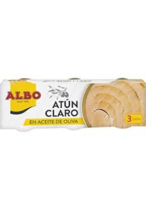 ALBO Atún claro aceite de oliva pack 3 uds x 67g.