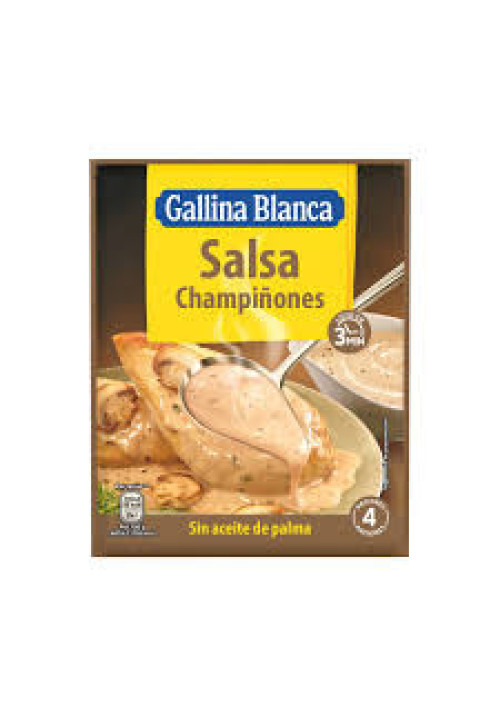 GALLINA BLANCA Salsa de champiñones sobre de 24 g.