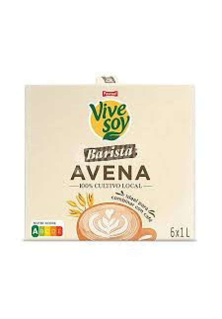 VIVESOY Bebida avena barista sin azúcar añadido caja 6x1 l.