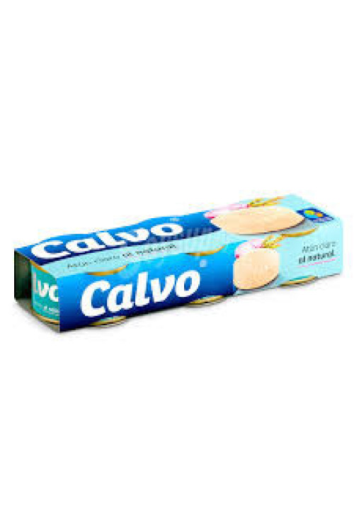 CALVO Atún claro al natural sin aceite lata de 56 g. pack de 3 uds.