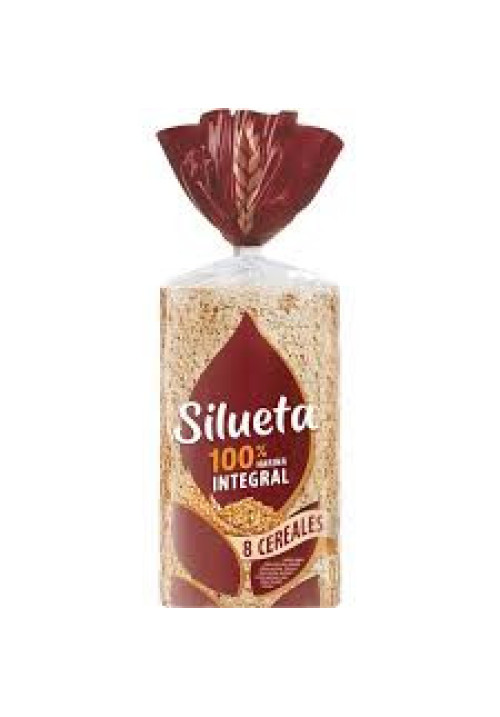 SILUETA Pan de molde intregral sin corteza 450 g.