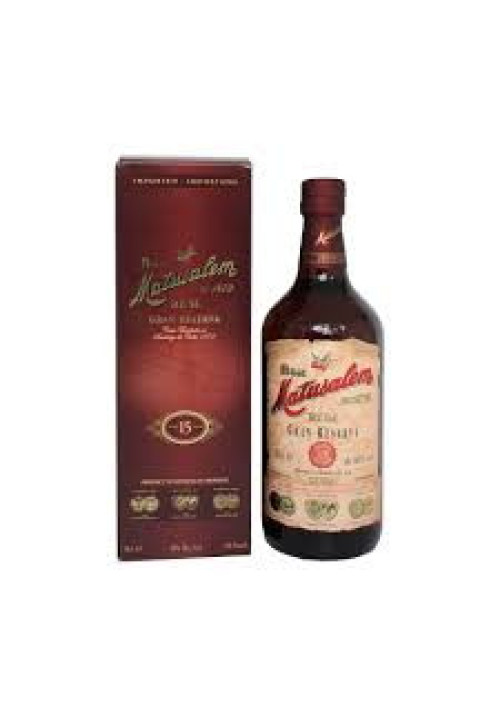 MATUSALEM Ron dorado gran reserva, solera de 15 años e importado de Cuba botella de 70 cl.